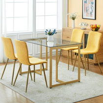 Yellow kitchen store chairs